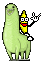 banana riding a llam